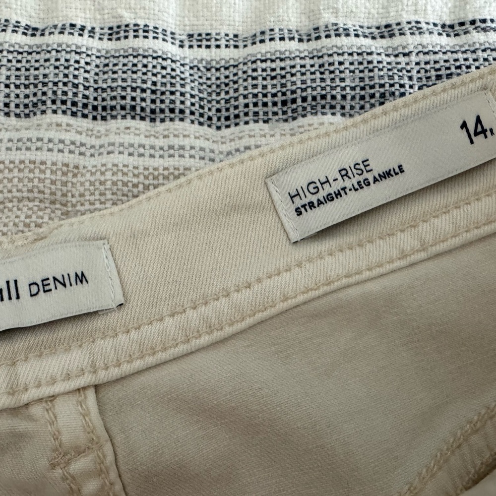 J. Jill Cream High-Waisted Jeans - Picture 3 of 3